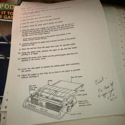 Okidata microline dot matrix printer