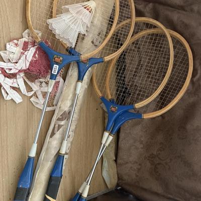 Badminton-4 rackets net