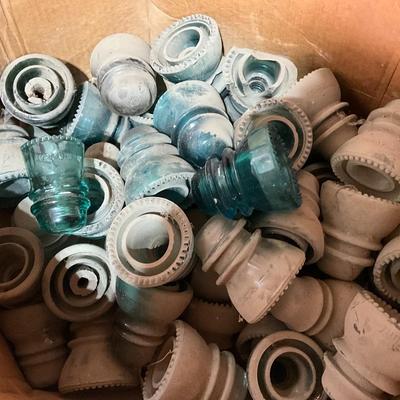 Vintage glass insulators #5