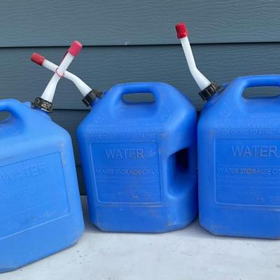 Blue Water containers