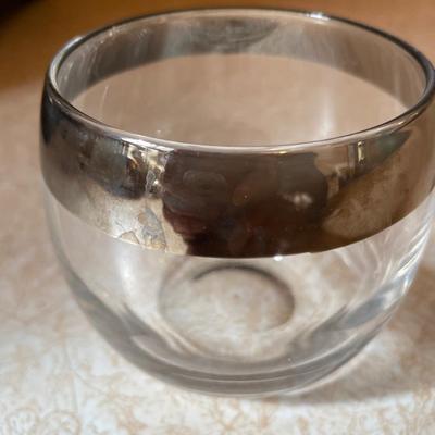 CRYSTAL DOUBLE OLD FASHION AND VINTAGE ROLY POLY GLASSWARE