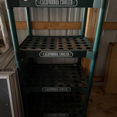 California Cooler plastic shelf