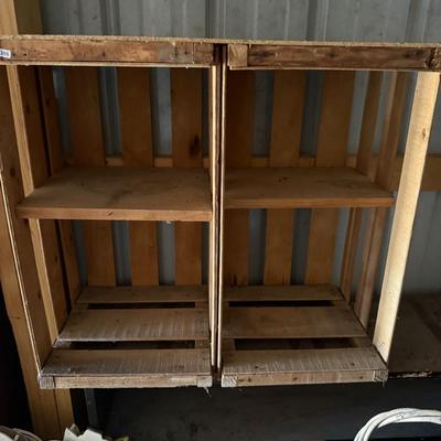 Crate shelf