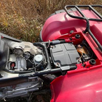 Red Honda Forman 4 Wheeler, use for parts additional pictures added