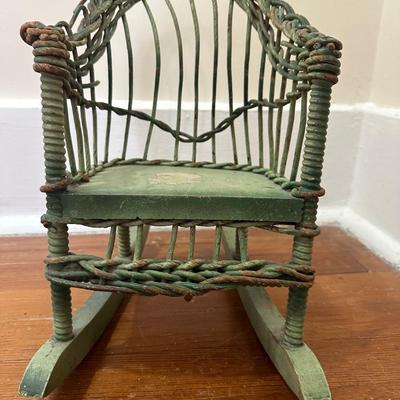 Vintage Rocking Doll Chair