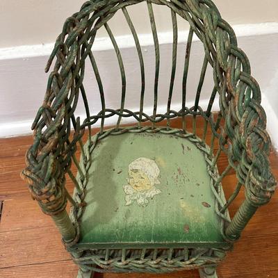 Vintage Rocking Doll Chair