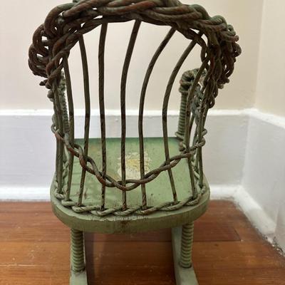 Vintage Rocking Doll Chair