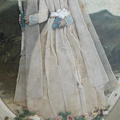 Antique Framed “Souvenir Du Plus Beau Jour”