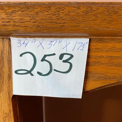 Wooden TV Stand on Rollers