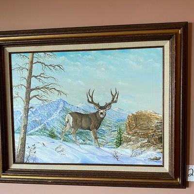 Tom McGirl Deer Painting