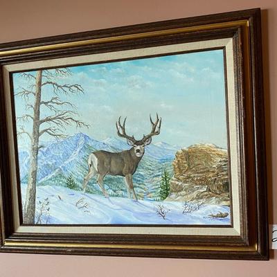 Tom McGirl Deer Painting