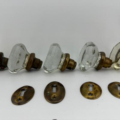 Vintage Glass Door Knob Sets