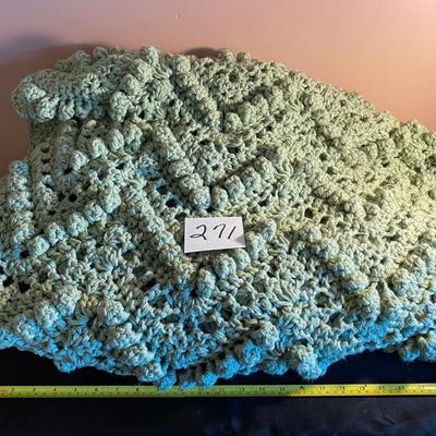 Large Olive Afghan