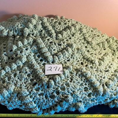 Large Olive Afghan