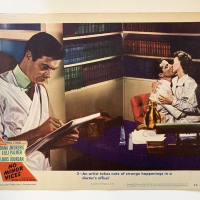 No Minor Vices original 1948 vintage lobby card