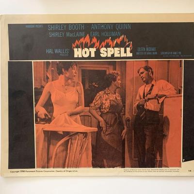 Hot Spell original 1958 vintage lobby card