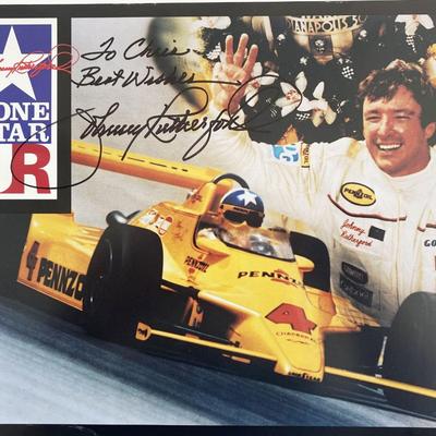 Johnny Rutherford signed photo