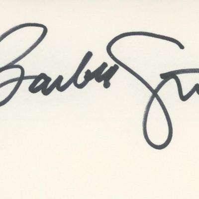 Barbara Streisand signature cut