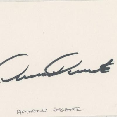 Armand Assante signature cut