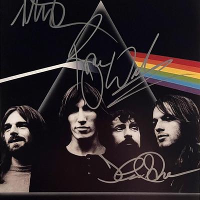 Pink Floyd band signed photo
