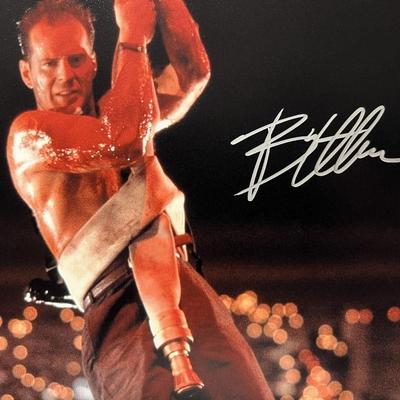 Die Hard Bruce Willis signed photo