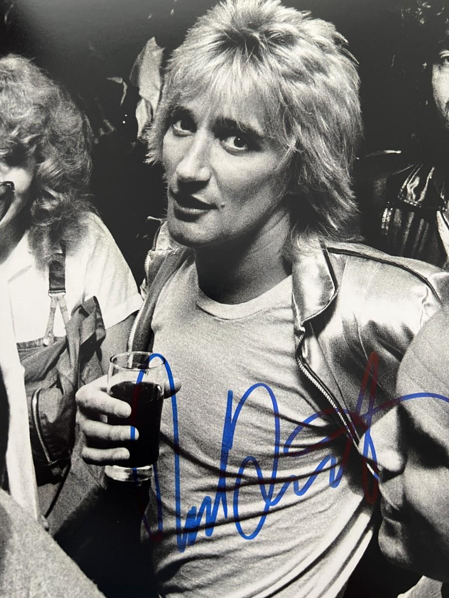 Rod Stewart signed photo