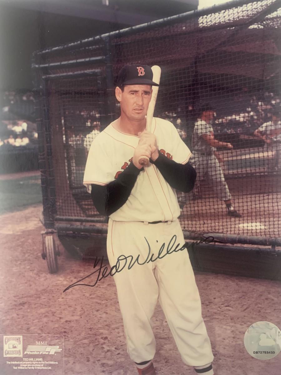 Ted Williams signed photo