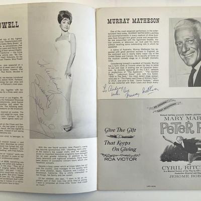 Peter Pan cast signed program