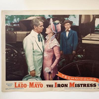 The Iron Mistress original 1952 vintage lobby card