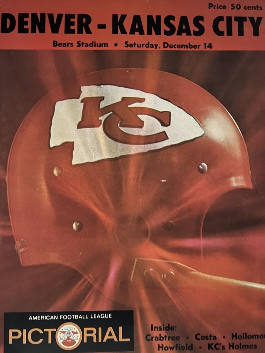Denver Broncos Kansas City Chiefs game program
