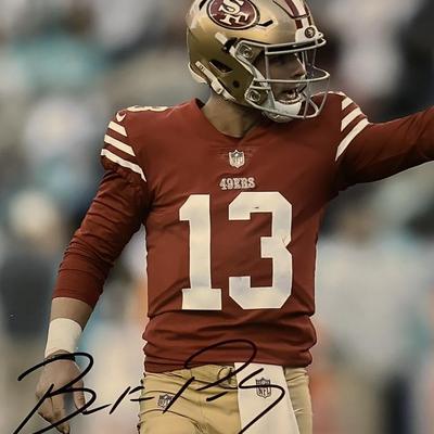 SF 49ers Brock Purdy signed photo