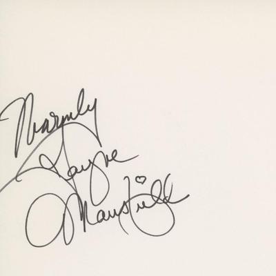 Jayne Mansfield signature cut. GFA Authenticated