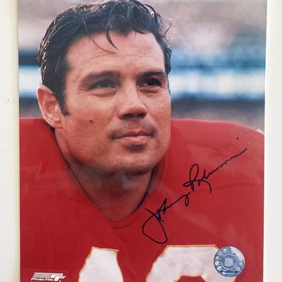 Johnny Robinson signed photo
