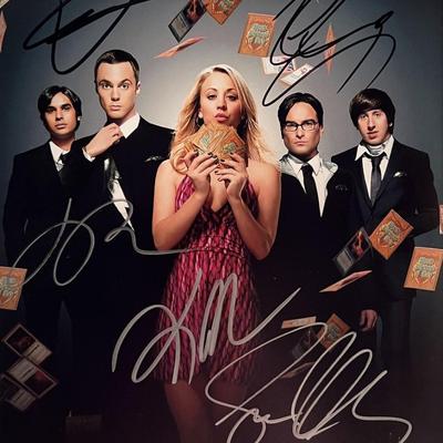 The Big Bang Theory cast signed photo 