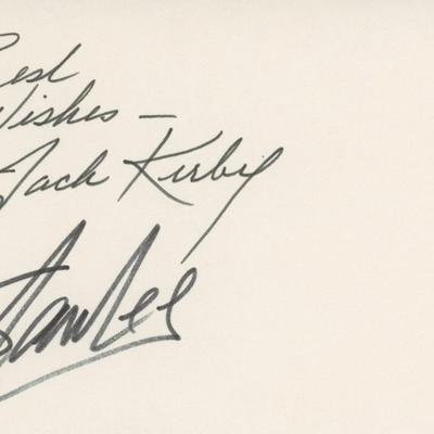 Stan Lee and Jack Kirby signature cut