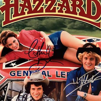 Dukes of Hazzard cast signed photo 