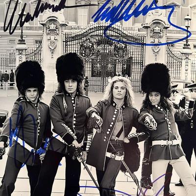 Van Halen band signed photo