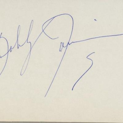 Bobby Darin signature cut
