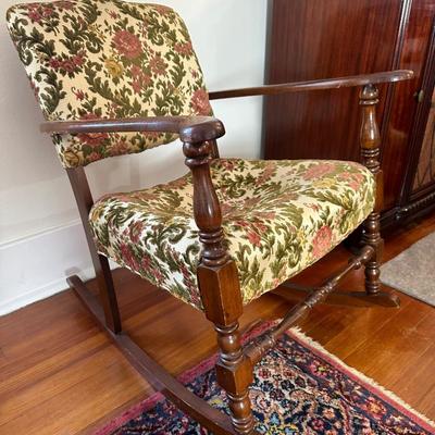 Vintage Wooden Rocking Chair (See Details)
