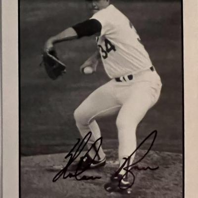 Nolan Ryan signed photo