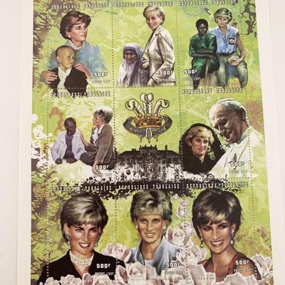 Princess Diana commemorative stamp set