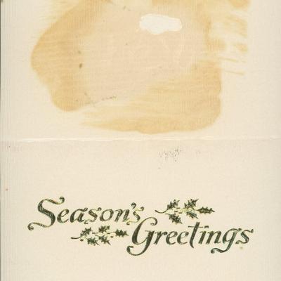 Frank Sinatra greeting card signature cut-