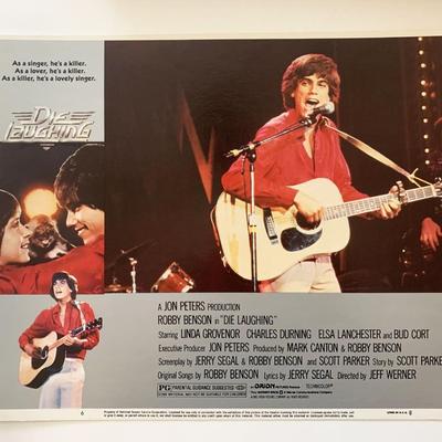 Die Laughing 
original 1980 vintage lobby card