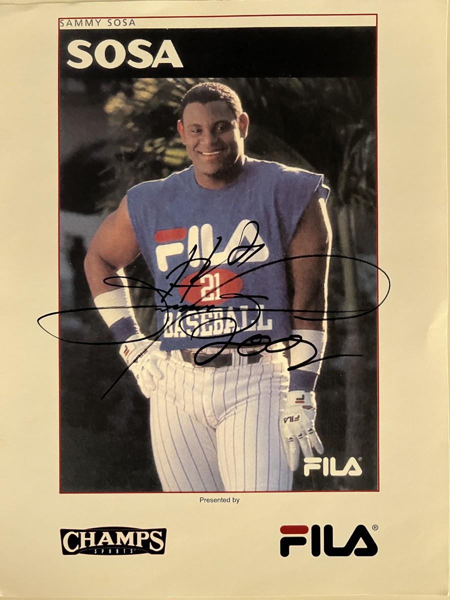 Sammy Sosa signed photo | EstateSales.org