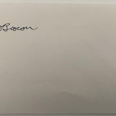 Astronaut Mark Brown signature