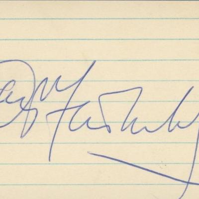 Douglas Fairbanks Jr. signature cut