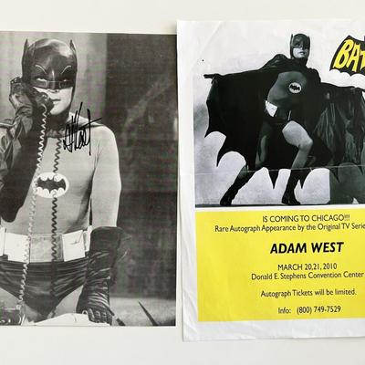 Batman Adam West signed photo