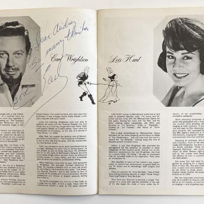 Kiss Me Kate signed Program