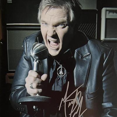 Musician Meatloaf signed photo. GFA Authenticated