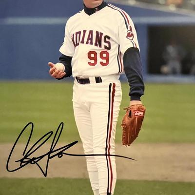 Major League Charlie Sheen signed movie photo